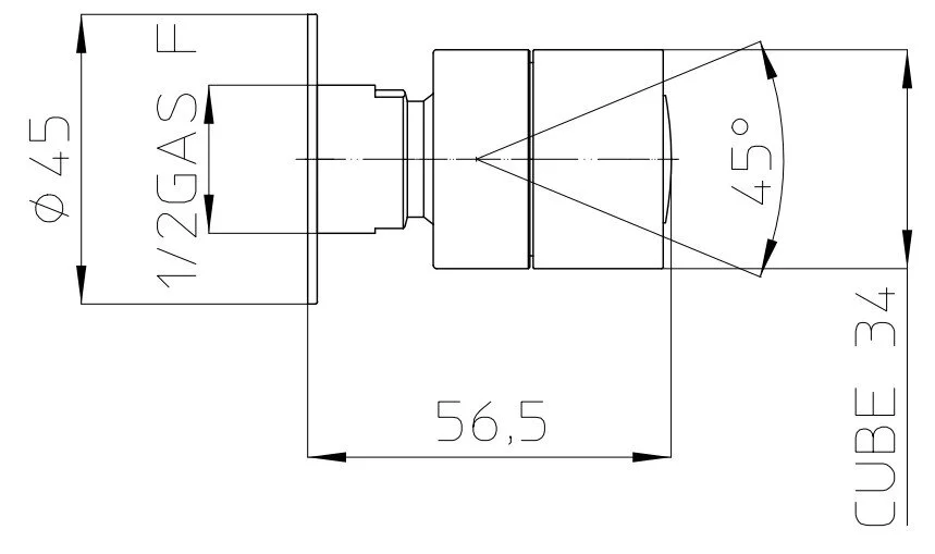 Форсунка душевая Bossini Cubic-Mas I00141.030