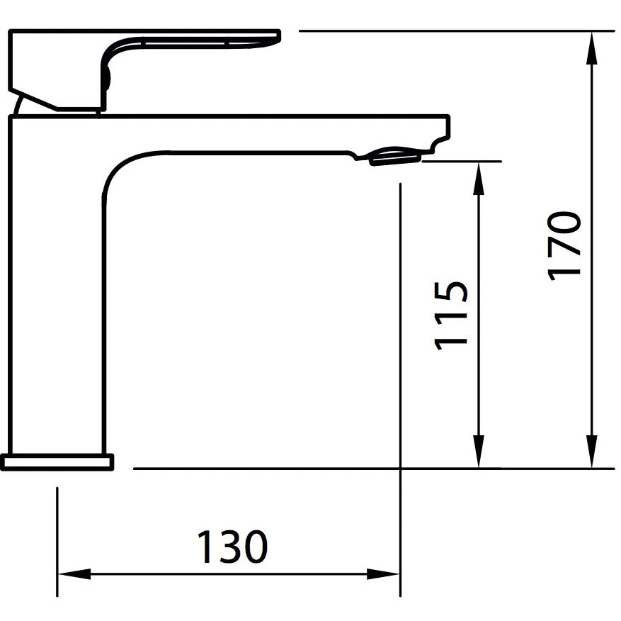 Смеситель для раковины Clever Saona Slim 60115 хром