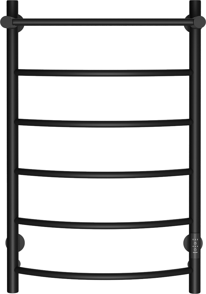 Полотенцесушитель электрический Ewrika Сафо ПР, 80х50, с полкой, черный