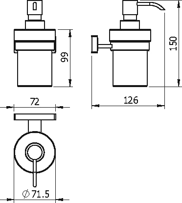 Дозатор Langberger Alster 10921A