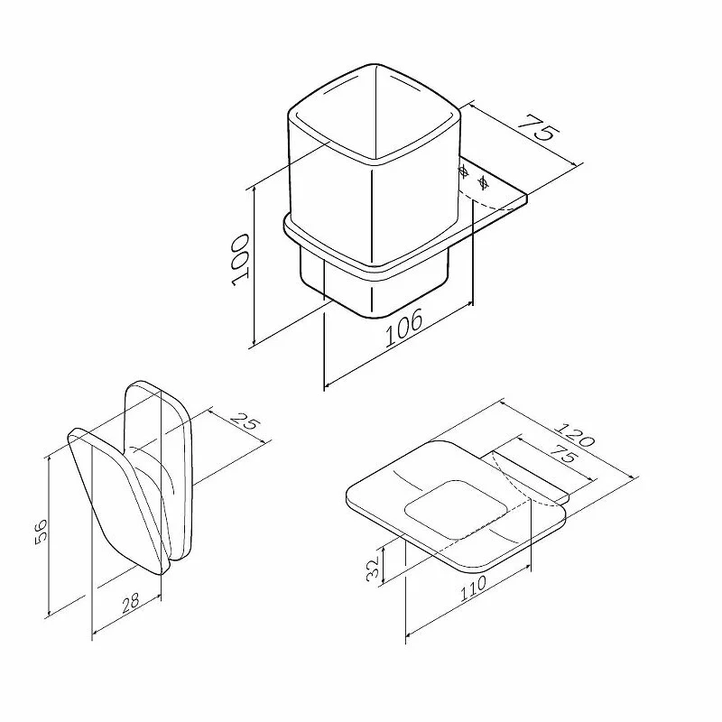 Комплект для ванны AM.PM Inspire 2.0 AK50B1003B черный