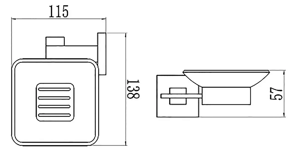 Мыльница Savol Серия 65h S-06559H черный