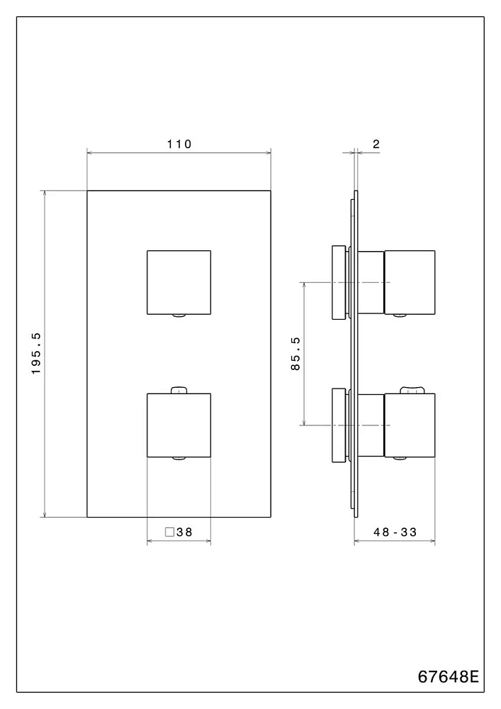 Смеситель для душа Kerama Marazzi Futura 67648EKM.21.018 хром