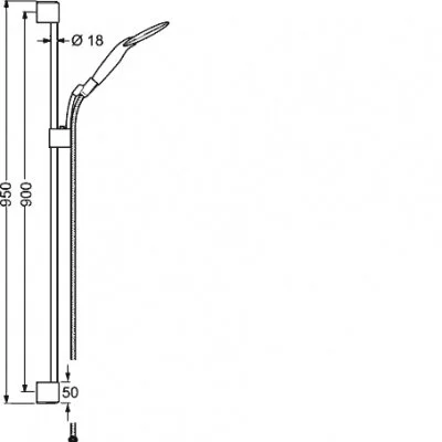 Душевой гарнитур Hansa Clear 456034078 хром