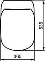 Крышка-сиденье для унитаза Ideal Standard Tesi T352801