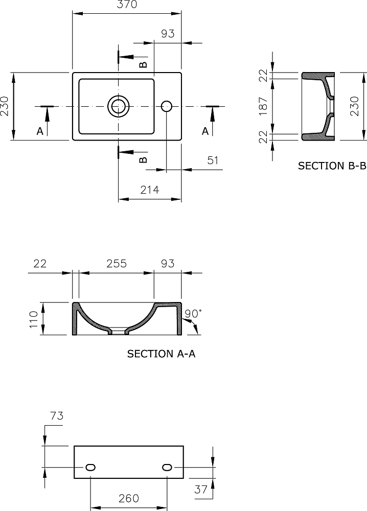 Раковина Bocchi Mini 1418-001-0326 белый