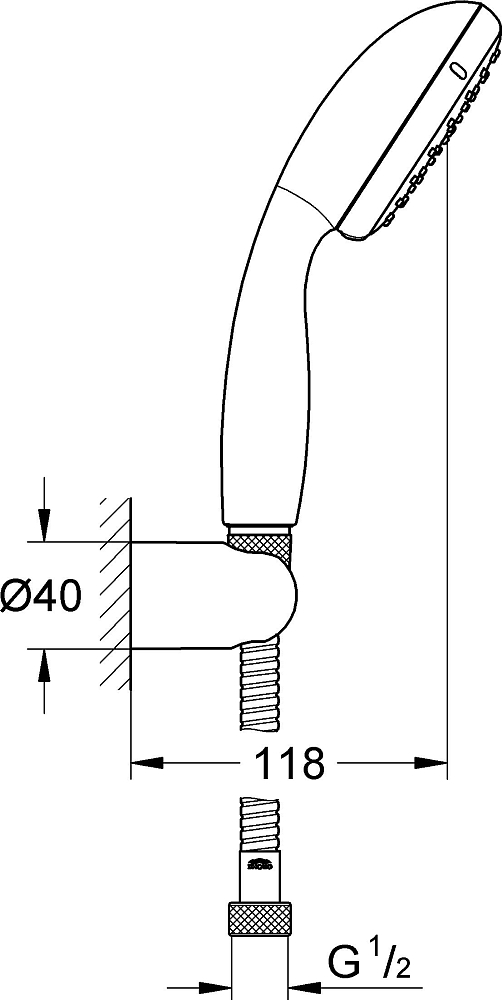 Душевой гарнитур Grohe Tempesta New 2780310E