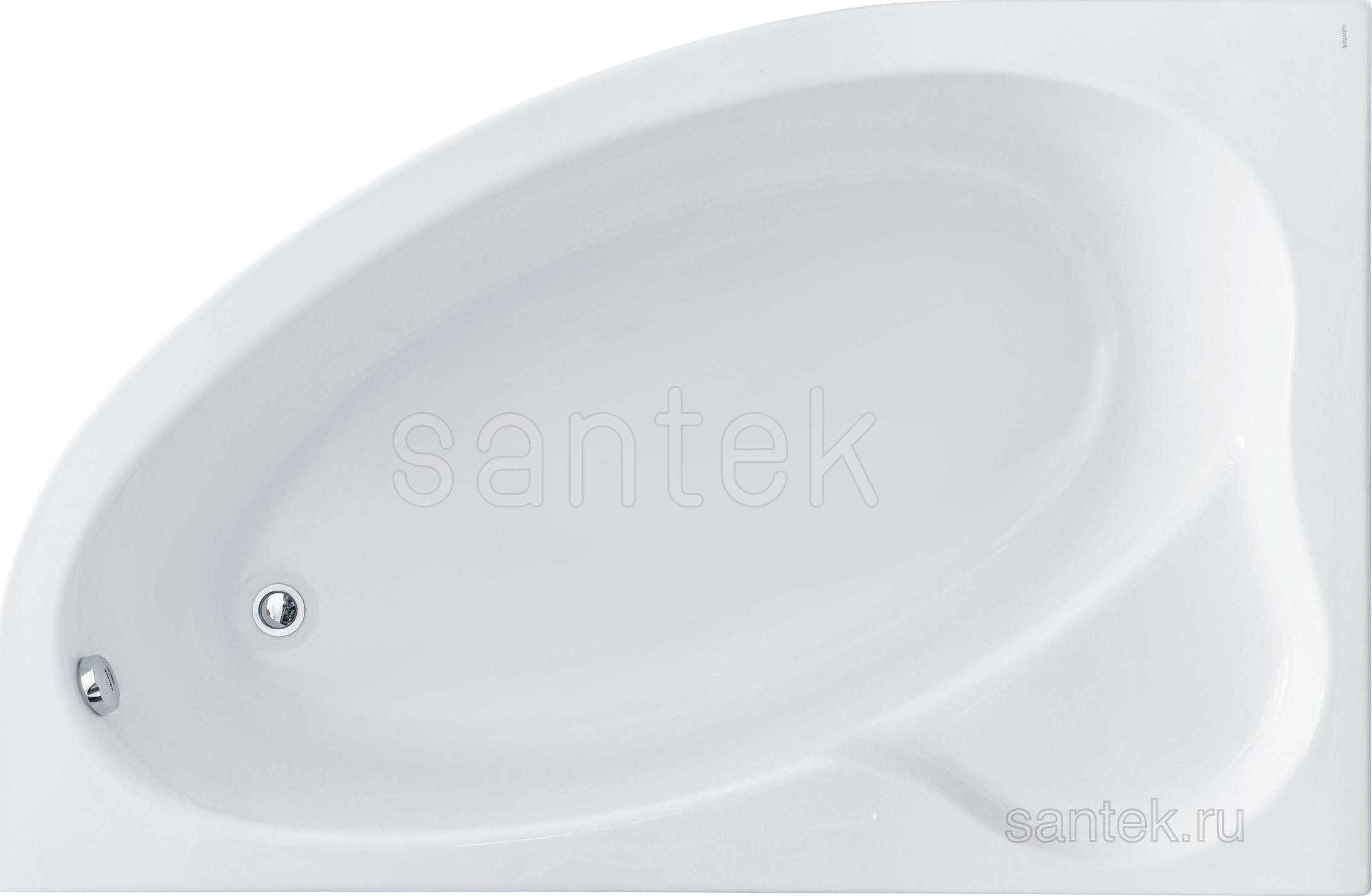 Угловая акриловая ванна Santek Edera 170х 100 см 1WH501662