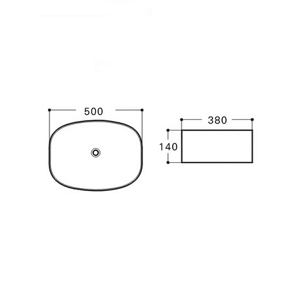 Раковина Vincea VBS-305 50 см, белый