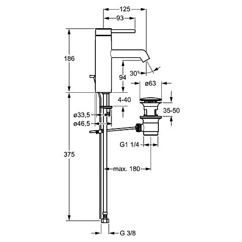 Смеситель для раковины Hansa Designo 51712273 хром