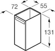 Стакан Roca Rubik 816844024, черный матовый