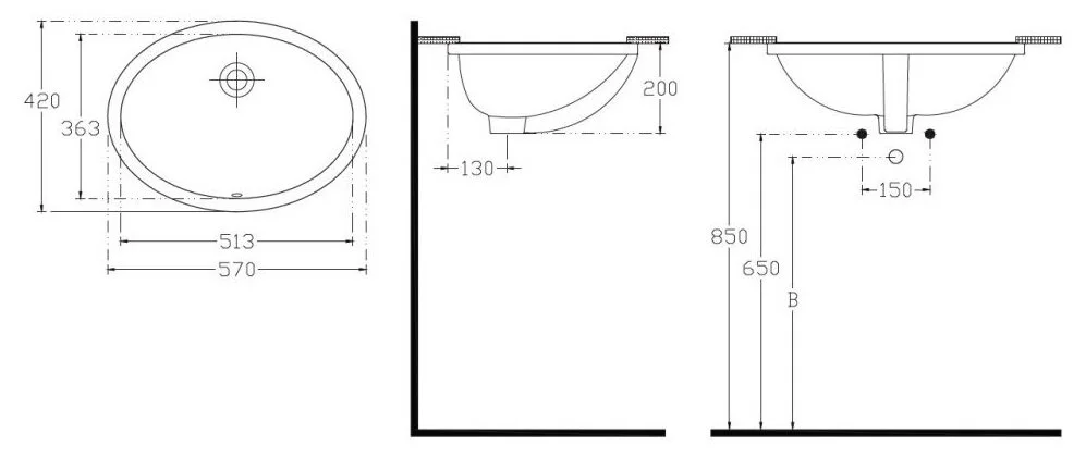 Раковина Isvea Soluzione 10AC77057SV белый