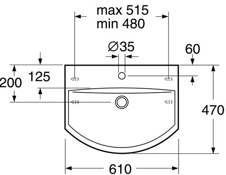 Раковина Gustavsberg Logic 51949901 белый