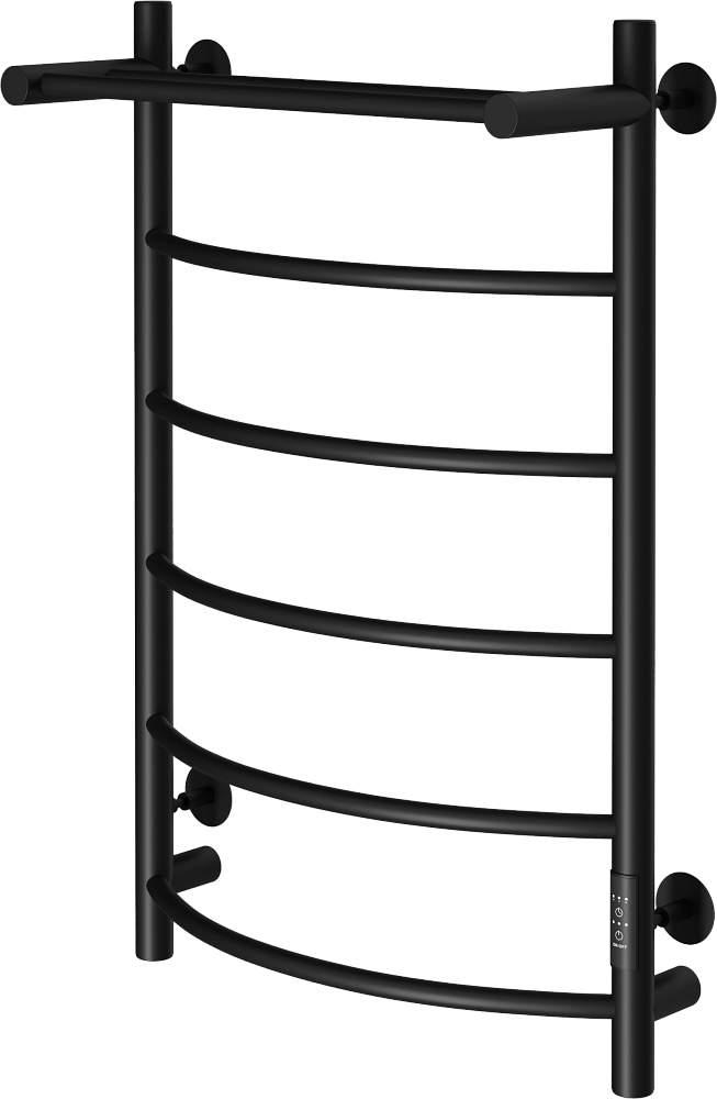 Полотенцесушитель электрический Ewrika Сафо ПР, 80х50, с полкой, черный