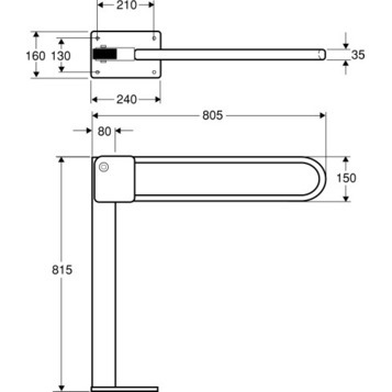 Поручень KOLO D98057