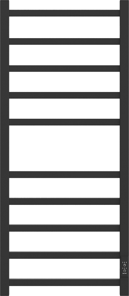 Полотенцесушитель электрический Ewrika Пенелопа L 100х40, черный матовый