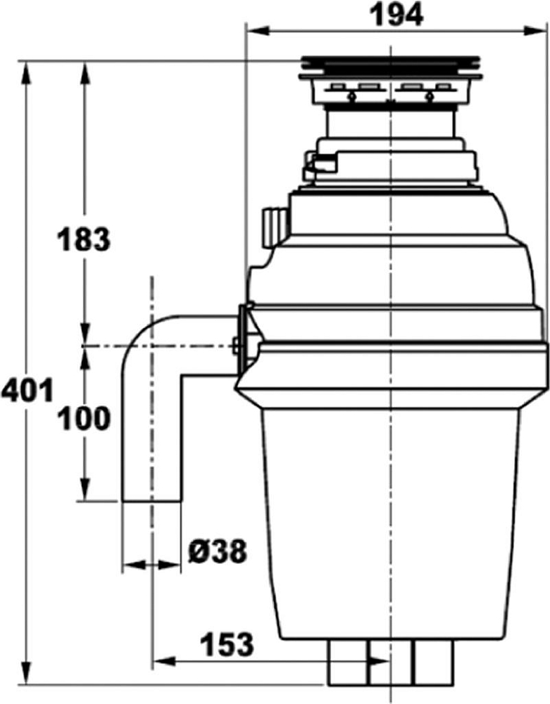 Измельчитель отходов Zorg Inox D ZR-56 D