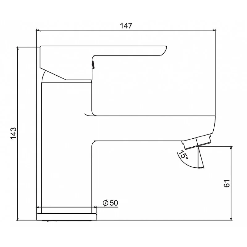 Смеситель для раковины Laparet Legna N3014602LPT хром