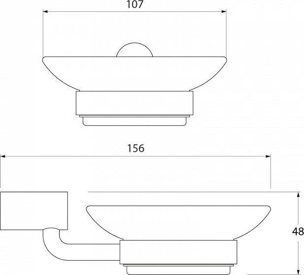 Мыльница Iddis Renior L042, хром