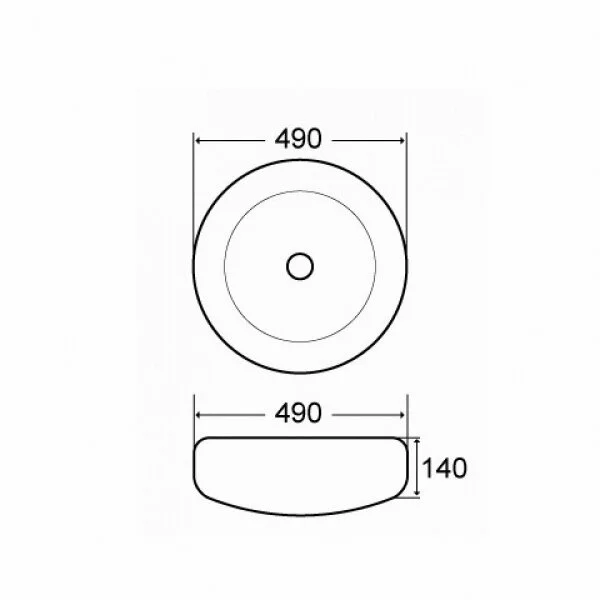 Раковина накладная Comforty 4139783 серый