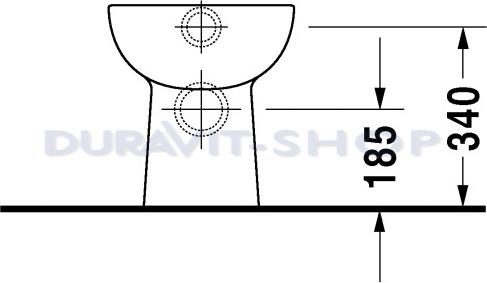 Приставной унитаз Duravit D-Code 21150900002