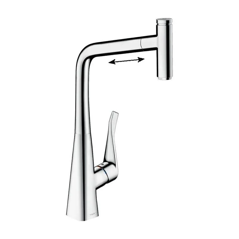 Смеситель для кухни Hansgrohe Metris Select 73807000 хром