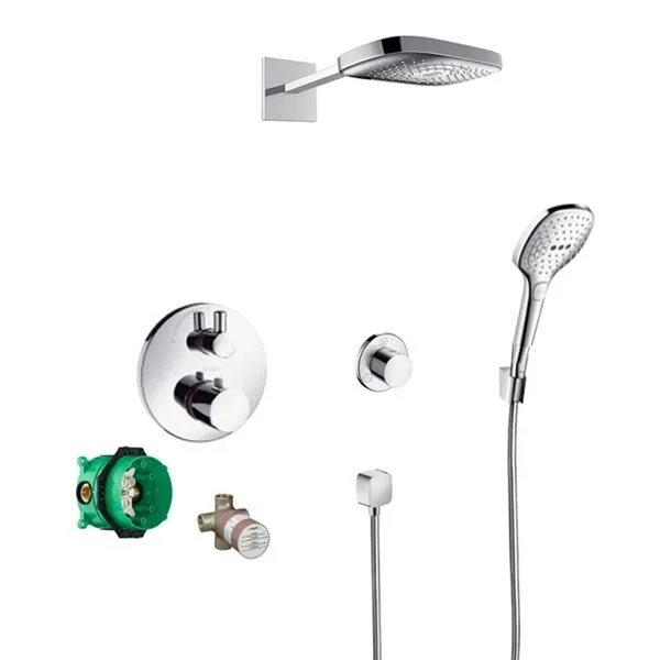 Душевая система с термостатом Hansgrohe Ecostat Select 15701000/01800180/15930180/26468000/26520000/28272000/28331800/27414000/15932