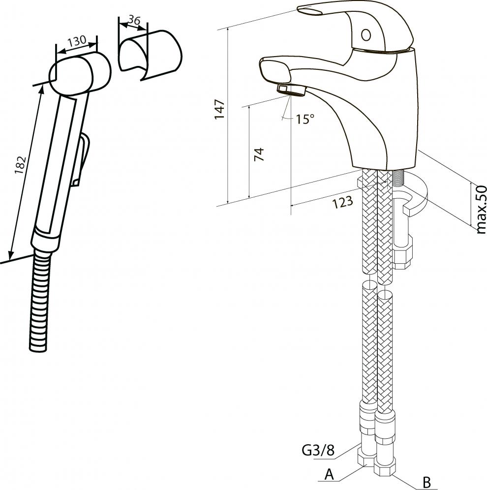 Смеситель Am.Pm Sense F7503032 для раковины