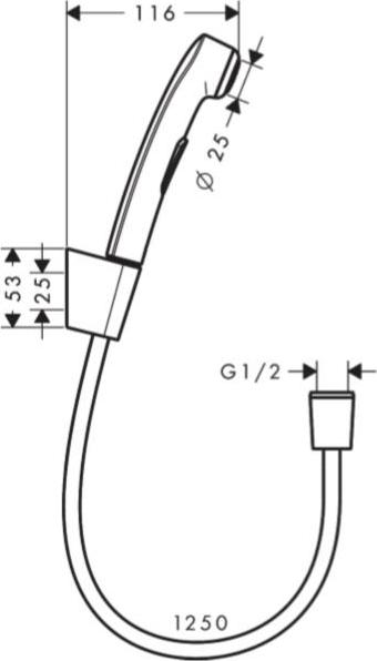 Гигиенический душ Hansgrohe 32129000