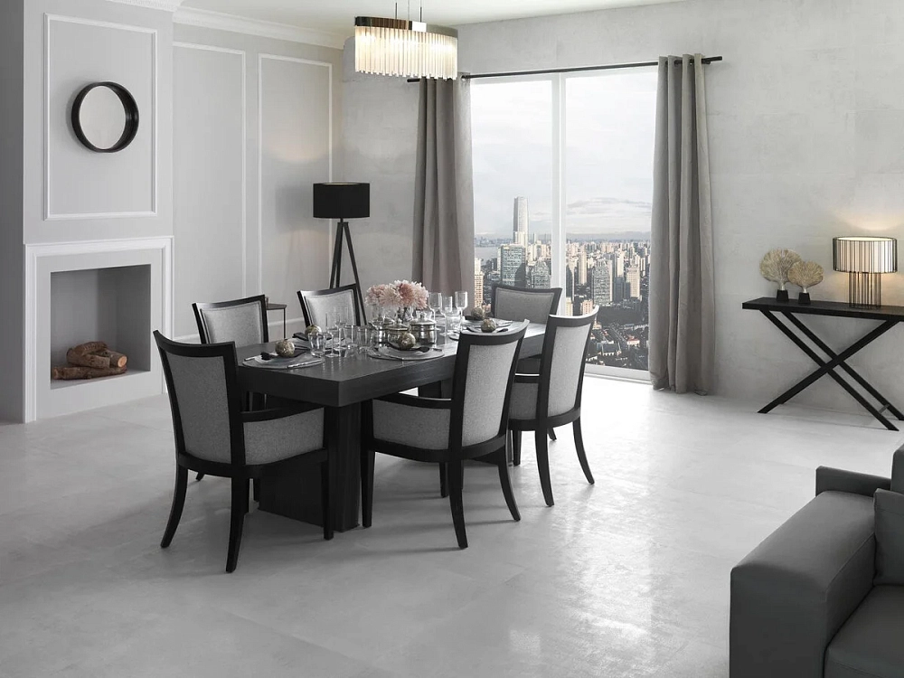 Керамогранит Porcelanosa Metropolitan Silver L 59.6 x 59.6 см, серый, 100325575 / 1С код: 00000205695