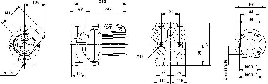 Циркуляционный насос Grundfos UPS 50-120 F