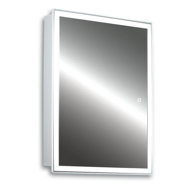 Зеркальный шкаф Silver Mirrors Киото flip LED-00002474 хром, белый