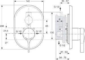 Смеситель для душа Ideal Standard Melange A4274AA, хром