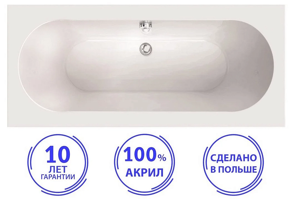 Акриловая ванна C-Bath Cora CBQ001002 белый