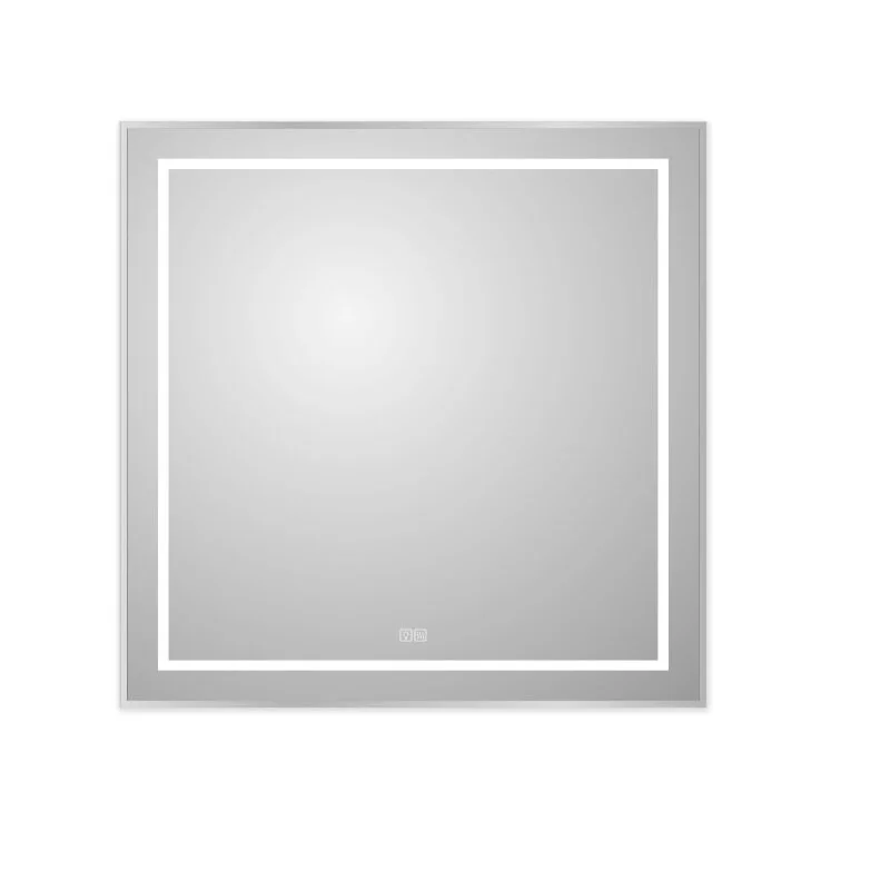 Зеркало BelBagno Kraft SPC-KRAFT-800-800-LED-TCH-WARM серый