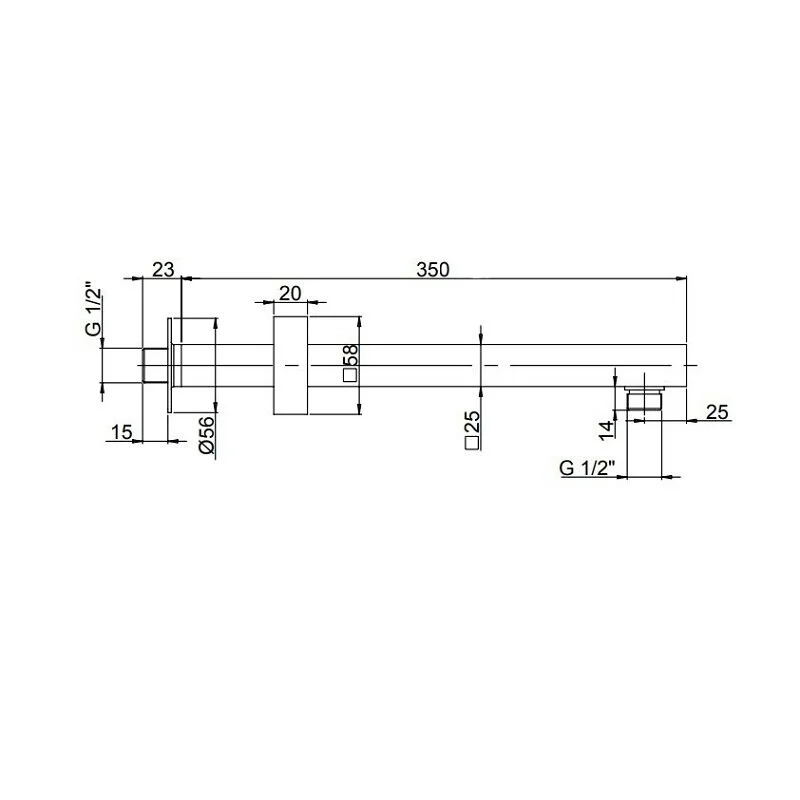 Держатель душа Paini 50PZ745QQ35 черный