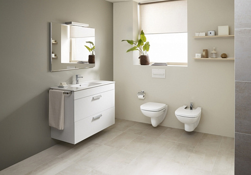 Комплект инсталляция Roca DUPLO WC 890090020 с подвесным унитазом Roca Debba 346997000