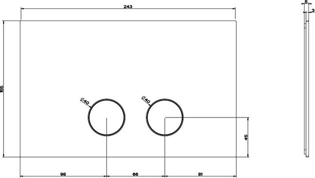 Кнопка смыва Gessi 54611#031, хром