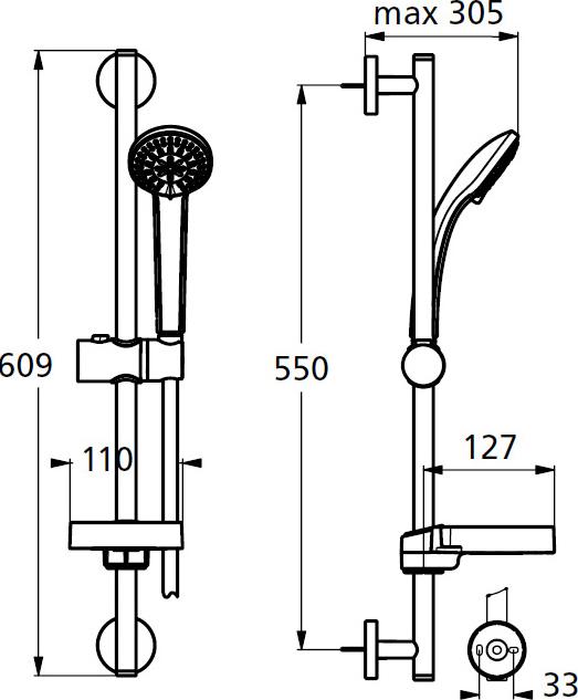 Комплект для ванной Ideal Standard Vito B1132AA