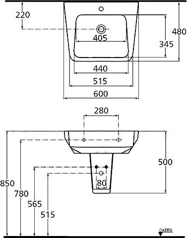 Полупьедестал для раковины Ideal Standard Imagine T402601