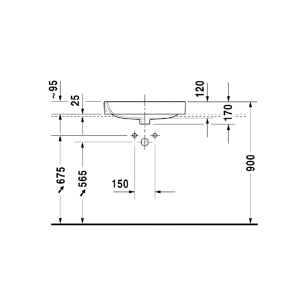 Раковина Duravit Happy D.2 2315600000 белый