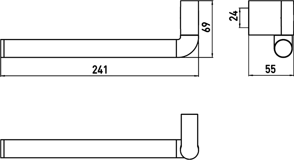 Полотенцедержатель Emco System 2 3555 001 00