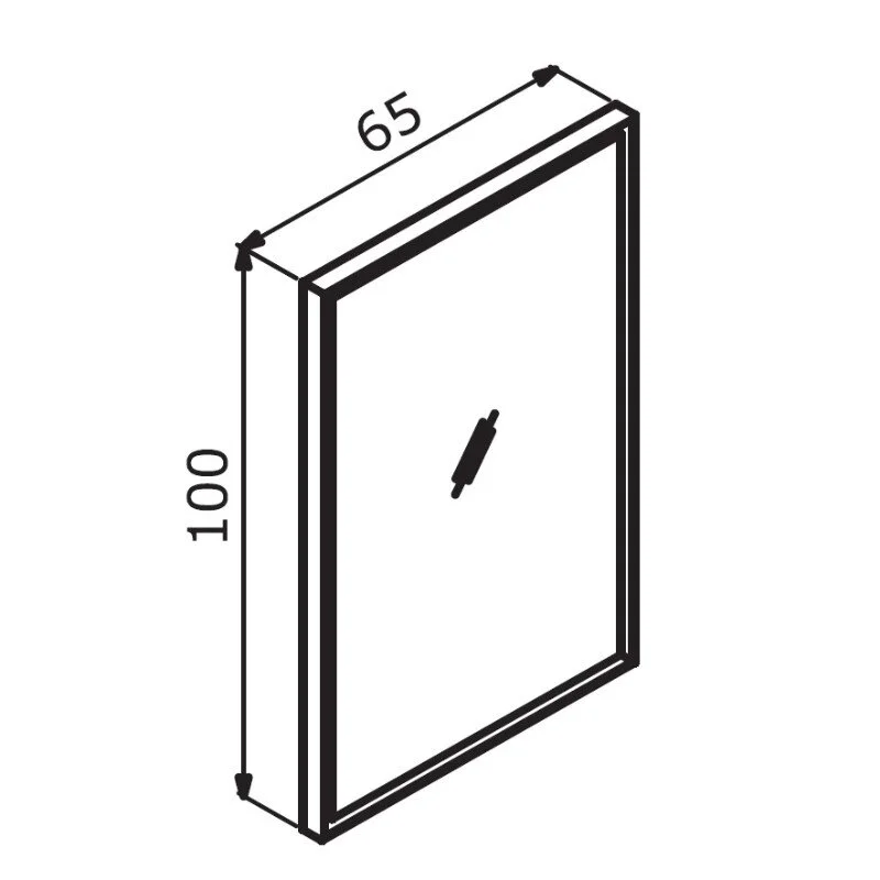 Зеркало Orka Cube 3000368 белый