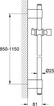 Душевая штанга Grohe Rainshower 27136001