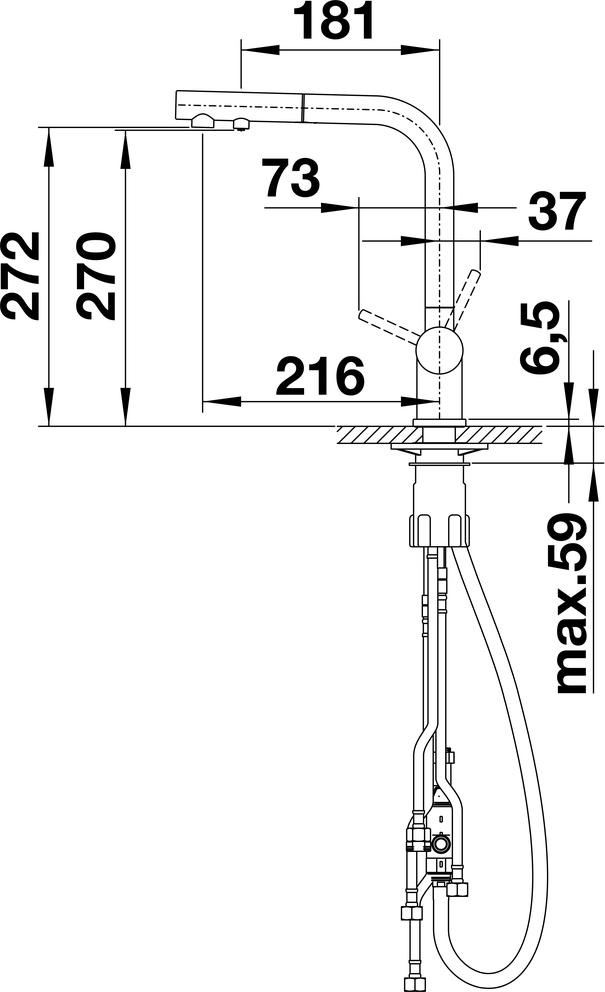 Смеситель Blanco Fontas-S II Silgranit 525209 мускат