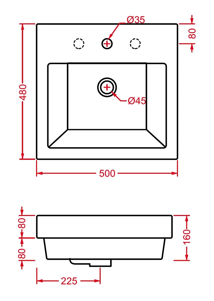 Раковина накладная ArtCeram Fuori TFL024 0100 белый