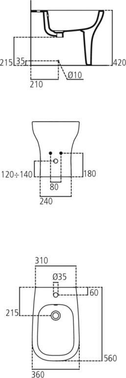 Напольное биде Ideal Standard Active T501201