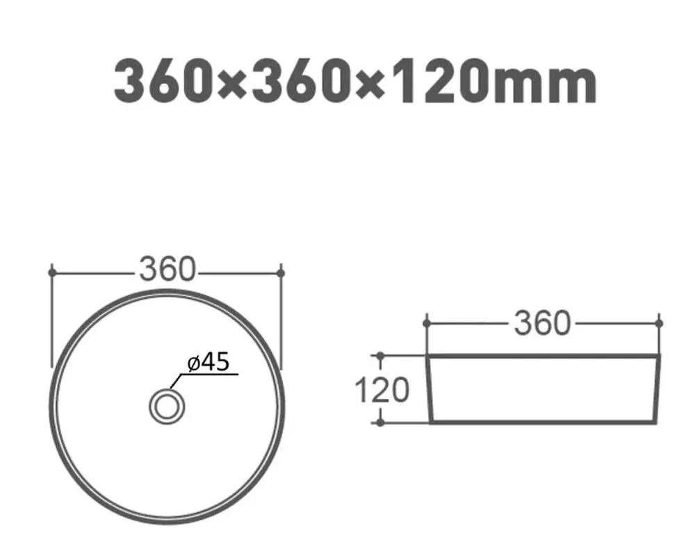 Раковина накладная Orange B09-360W белый