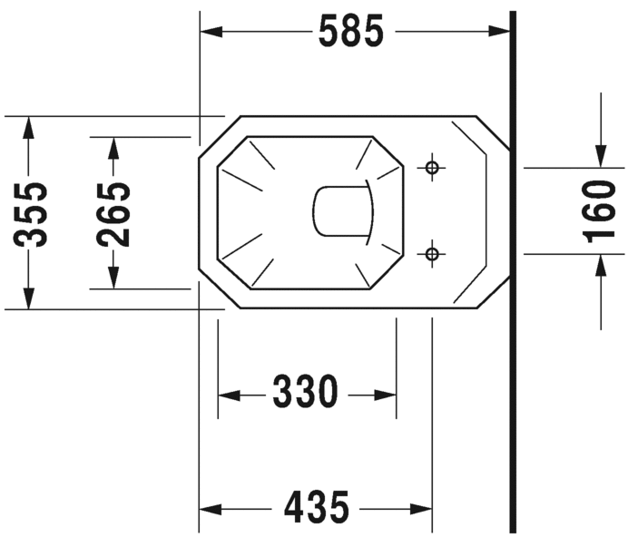 Подвесной унитаз Duravit 1930 Series 0182090000