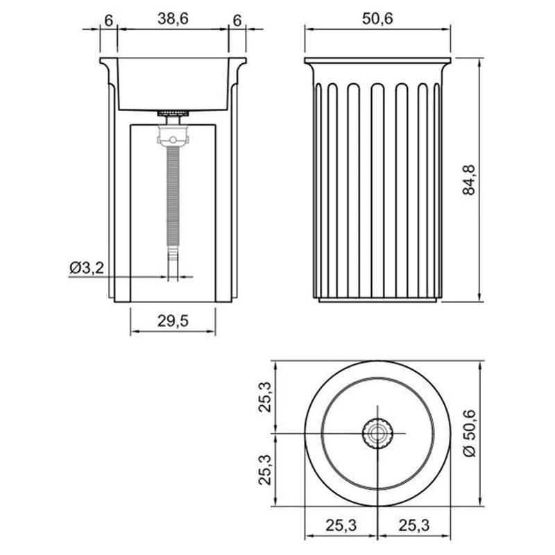 Раковина Antonio Lupi Atlante ATLANTE2 Marble Carrara/cr белый